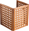 VEVOR Wooden Privacy Fence, 32 x 38 inch Air Conditioner Fence, 3 Panel Solid Outdoor Wood Privacy Screen with Adjustable Angle, Hinge-Reinforced Structure, Trash Can Hider Fences for Garden