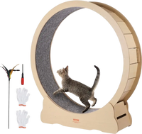 VEVOR Wooden Cat Exercise Wheel, 52