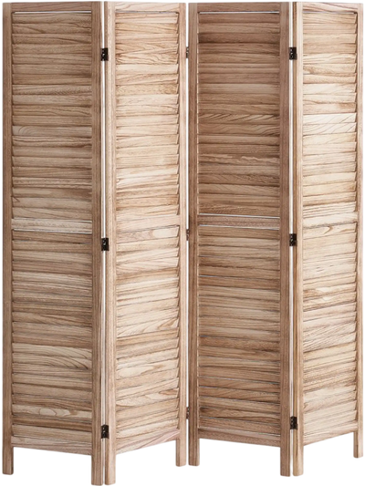 Vevor Room Divider 4-Panel Wooden Privacy Screen 66.9