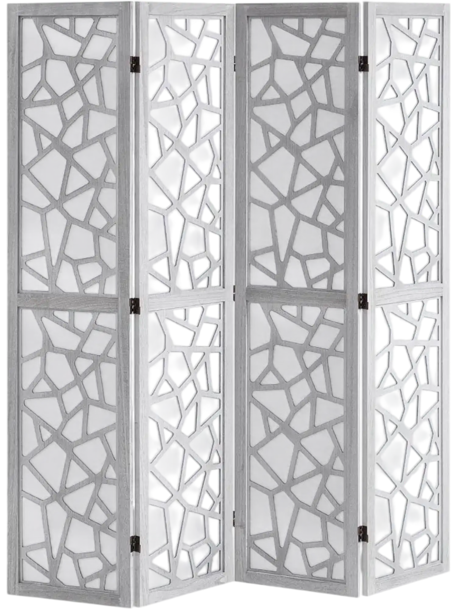 Vevor Room Divider 4-Panel Wood Folding Privacy Screen 66.9