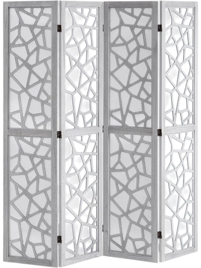 Vevor Room Divider 4-Panel Wood Folding Privacy Screen 66.9