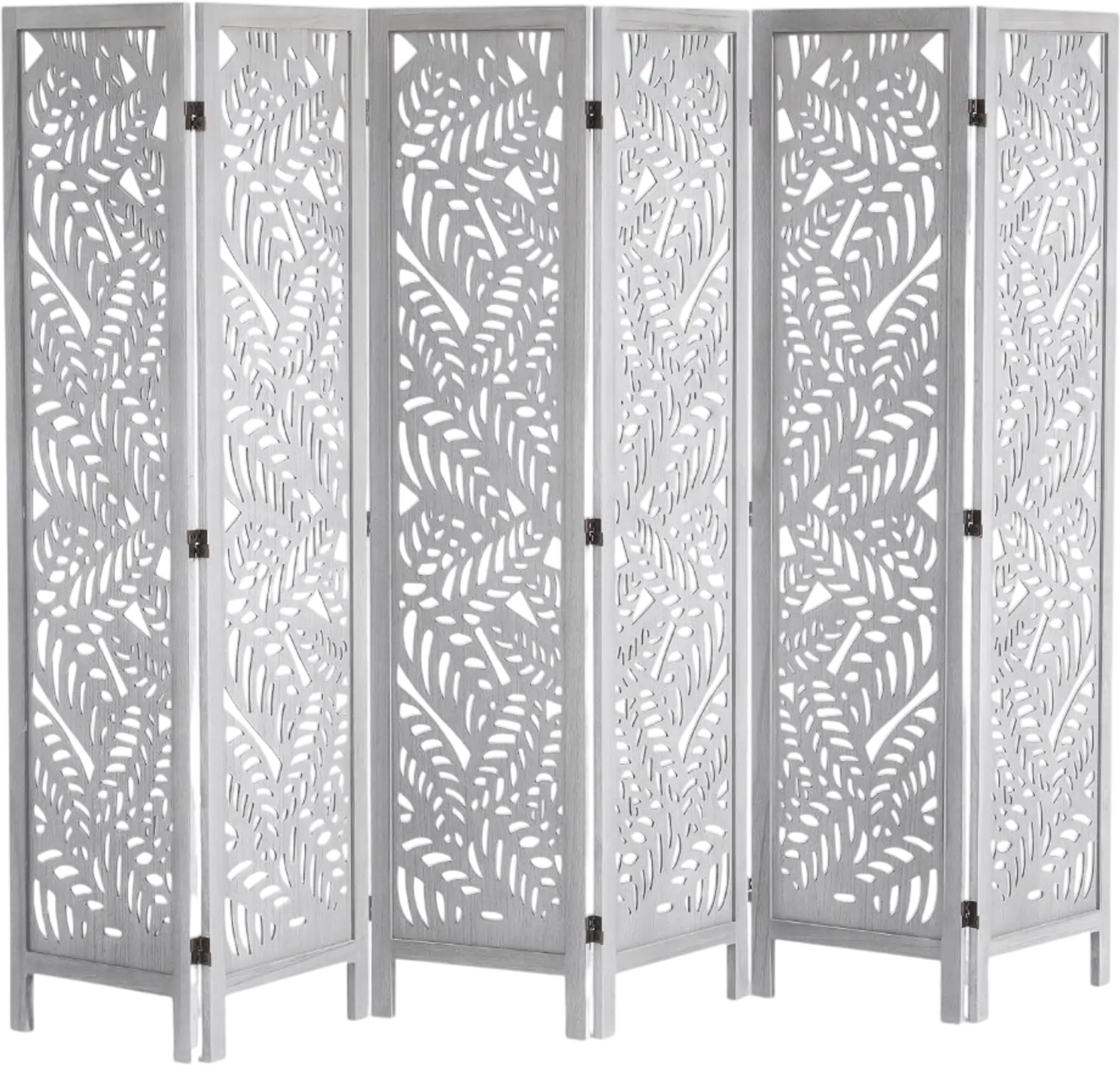 Vevor Room Divider 6-Panel Wood Folding Privacy Screen 66.9