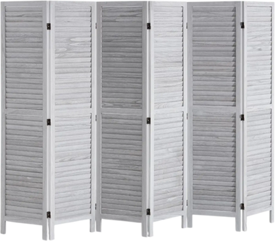 Vevor Room Divider 6-Panel Wooden Privacy Screen 66.9
