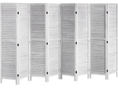 Vevor Room Divider 8-Panel Wooden Privacy Screen 128