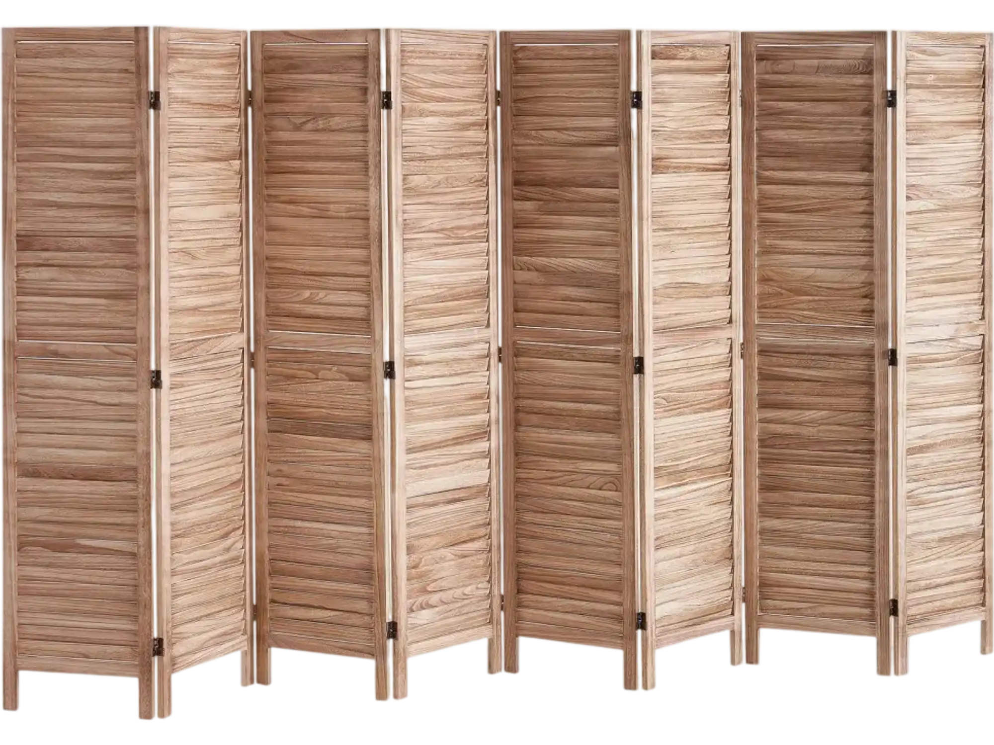 Vevor Room Divider 8-Panel Wood Folding Privacy Screen 66.9