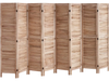 VEVOR Wood Room Divider, 8 Panel Wood Folding Privacy Screen, 66.9 Inches Tall Indoor Louvered Partition Divider, Portable Decoration Screen, for Room Separation, Home, Office, Restaurant & Bedroom