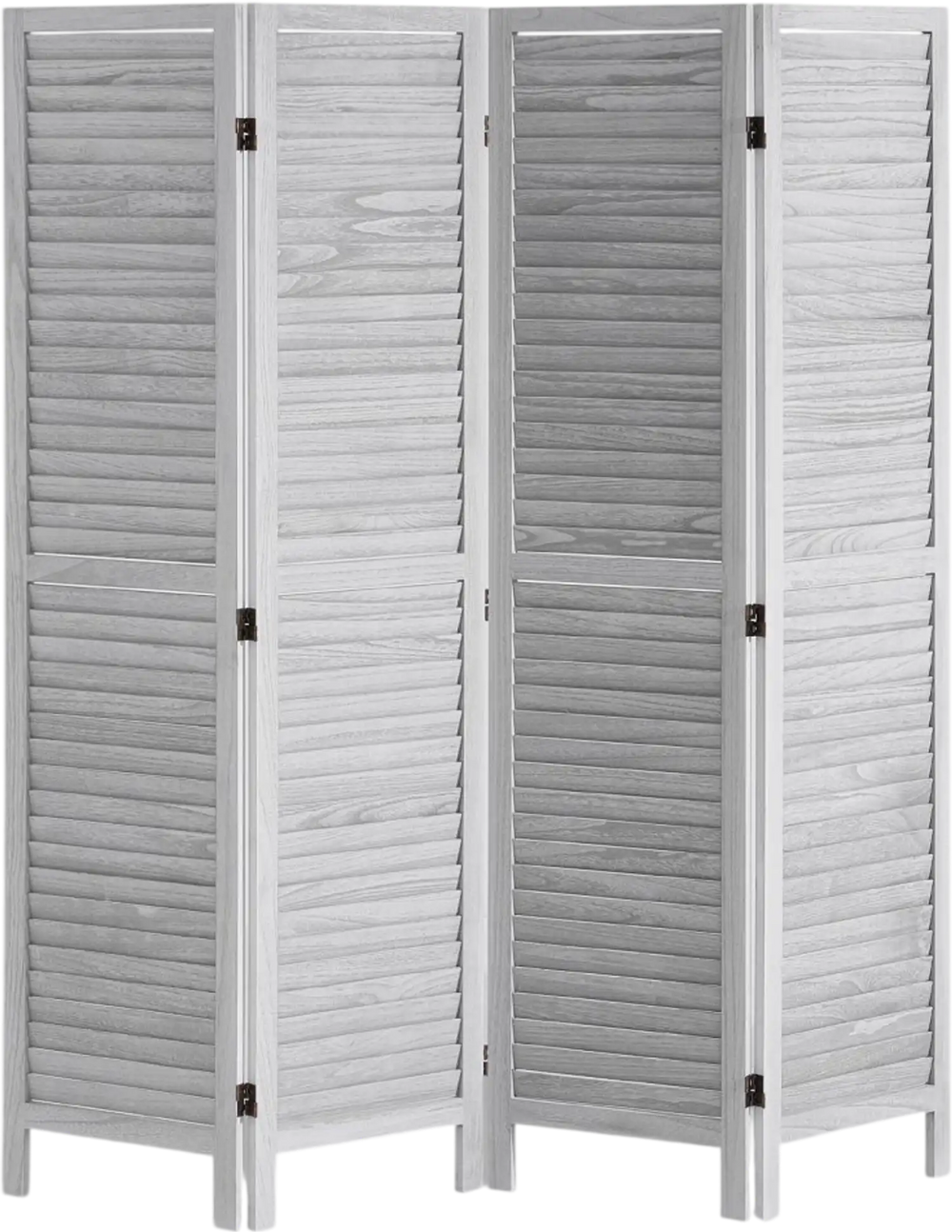 VEVOR Wood Room Divider, 4 Panel Folding Privacy Screen, 66.9 Inches Tall Indoor Wooden Partition, Portable Decoration Screen, for Room Separation, Home, Office, Restaurant & Bedroom (Light Grey)