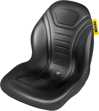 Vevor Tractor Seat Universal Lawn Replacement High Back Black Vinyl New