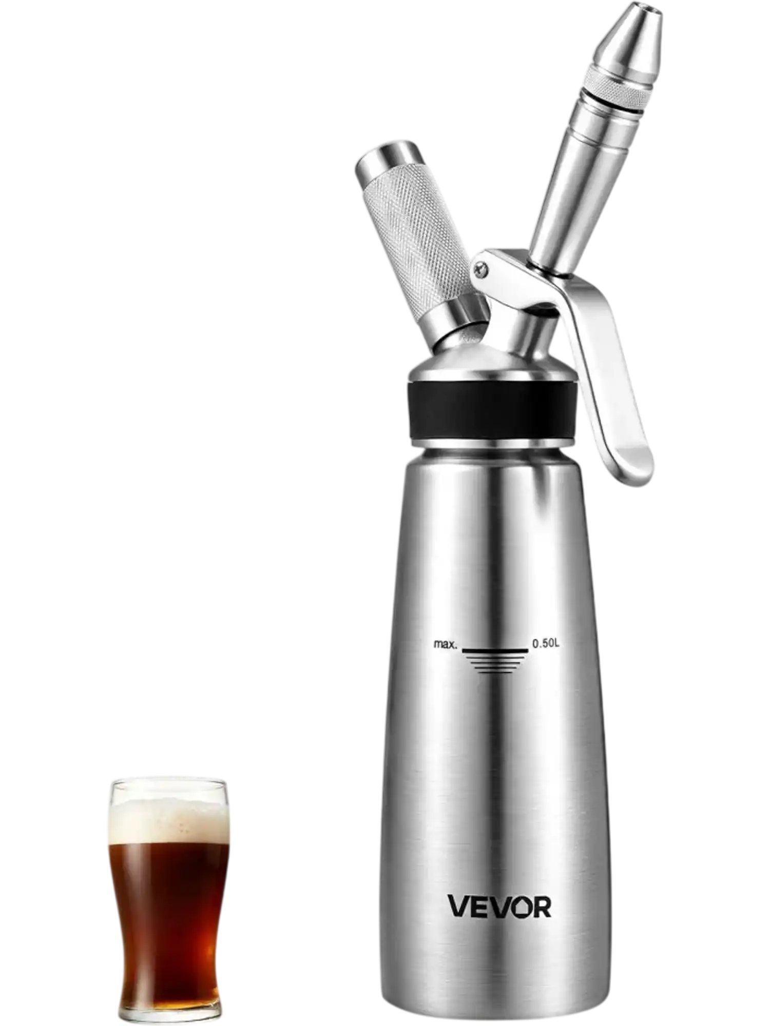 Vevor Nitro Cold Brew Coffee Maker Portable Nitrogen Dispenser System 17 oz New