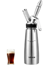 VEVOR Nitro Cold Brew Coffee Maker 17 oz Nitrogen Dispenser System, Home Brew Coffee Keg, Portable Nitrogen Infuser with Dispenser and Pressure Relieving Valve, Gift for Coffee Lovers