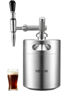 VEVOR Nitro Cold Brew Coffee Maker 135 oz Nitrogen Dispenser System, Home Brew Coffee Keg, Portable Nitrogen Infuser with Dispenser and Pressure Relieving Valve, Gift for Coffee Lovers