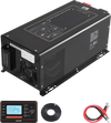 VEVOR Pure Sine Wave Inverter Charger, 3000W, DC 12V to AC 120V Power Inverter with LCD Display, Remote Control, Low Frequency, for RV Camper Home, Compatible with 12V LiFePO4 and Lithium Batteries