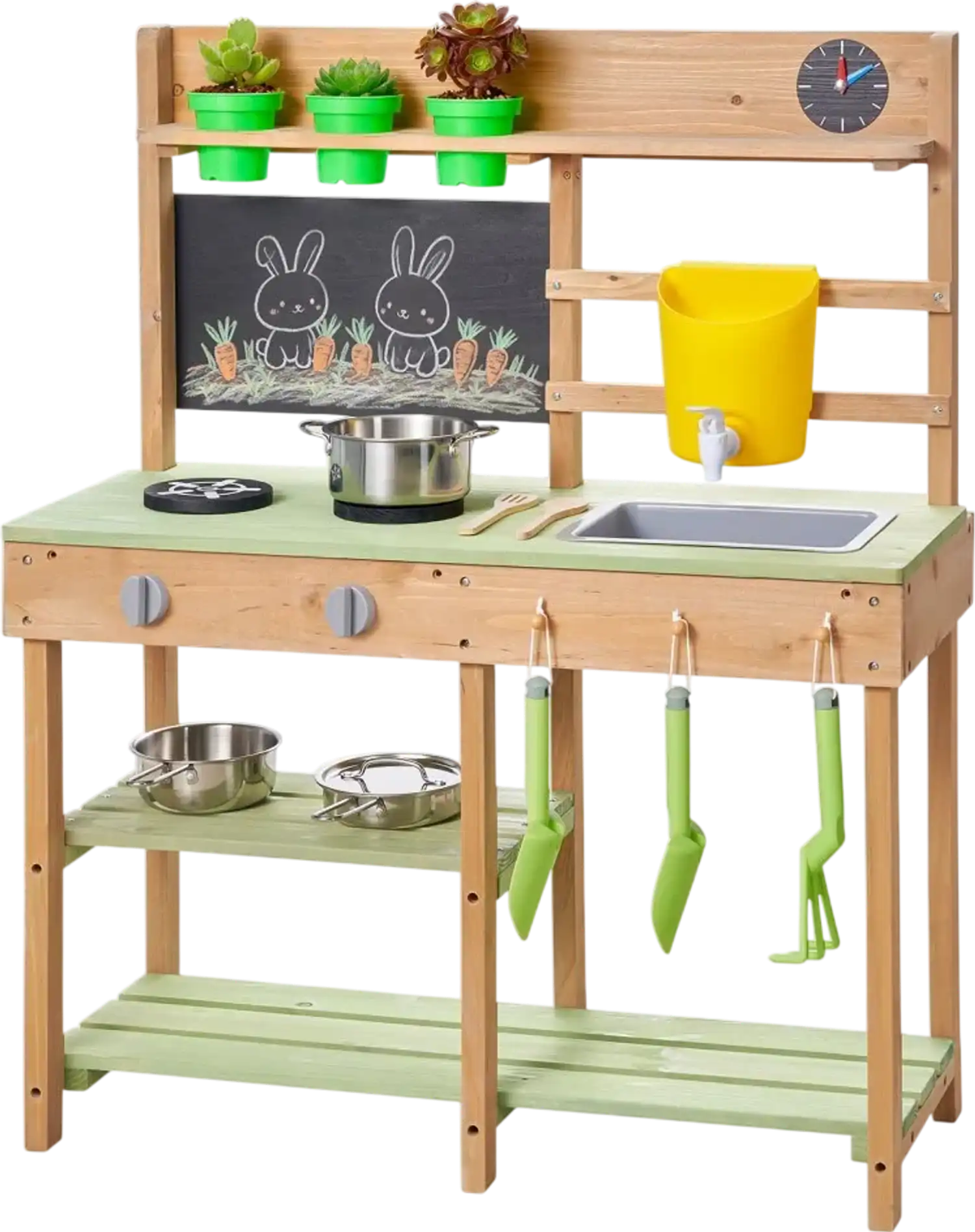 Vevor Mud Kitchen Outdoor Wooden Play Kitchen for Kids New