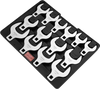 VEVOR Crowfoot Wrench Set, 1/2" Drive 14-Piece SAE (1-1/16" - 2") Crows Foot Wrench Set with Storage Tray, 40CR Material with Laser Etched Sizing, for Mechanical Maintenance or Repairs