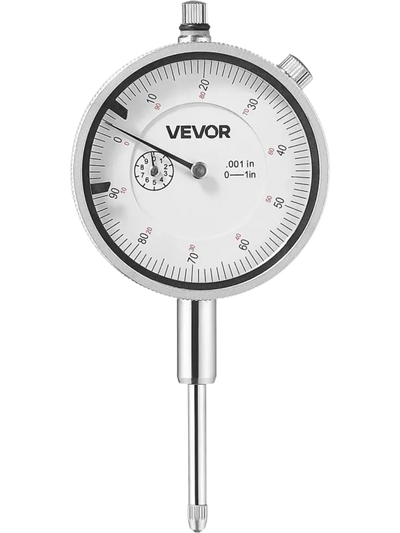 VEVOR Dial Test Indicator, 0.001 inch Accuracy, 0-1 inch Measuring Range, Easy to Read Large Dial, Professional for Internal Diameter Measurement, Runout Detection, Flatness Inspection