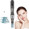 VEVOR Professional Microneedling Pen, Electric Derma Pen with 3 PCS * 16 Pin + 3 PCS * 36 Pin Disposable Cartridge, 6 Variable Speed Skin Care Beauty Device with LCD Display and 0-2.5mm Adjustable Needle Length