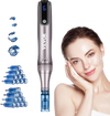 VEVOR Microneedling Pen M8S, Electric Derma Pen with 20PCS Anti-Backflow Cartridges, 6 Variable Speed Skin Care Beauty Device with LCD Display and 0-2.5mm Adjustable Needle Length