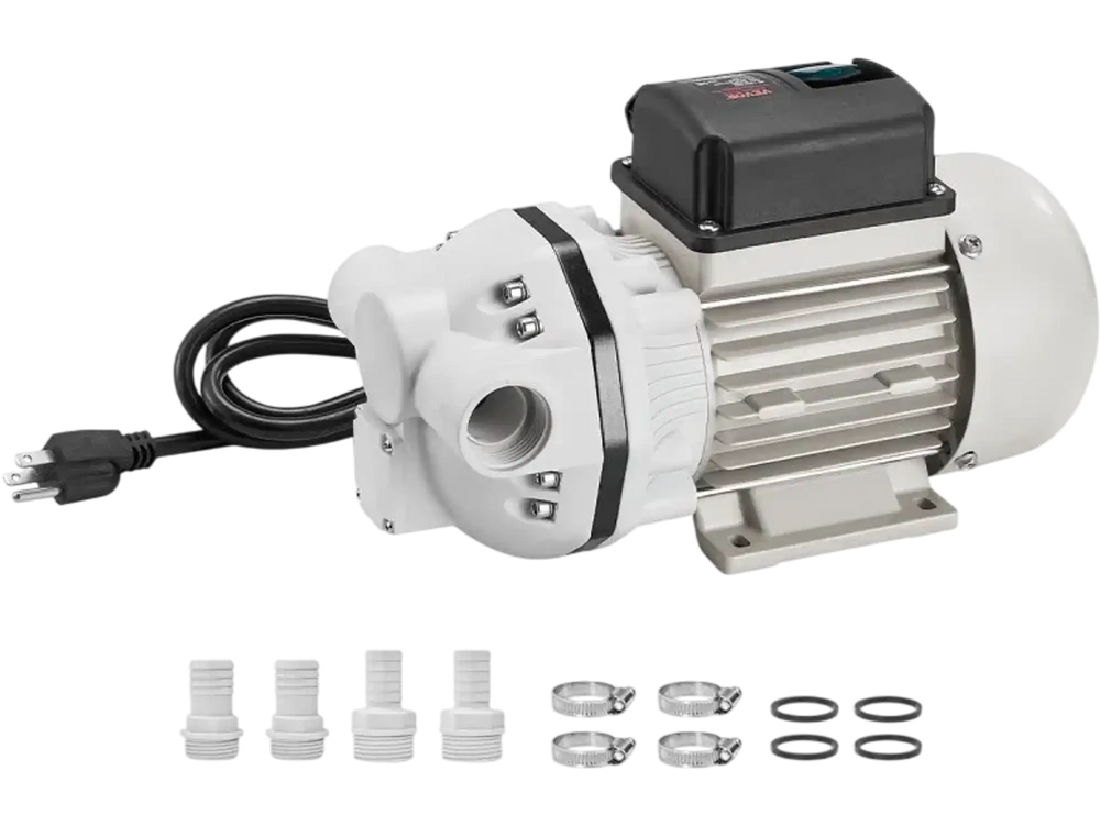 VEVOR DEF Transfer Pump, 10.5 GPM, Diaphragm Irrigation Self Priming Electric Water Pump for Diesel Exhaust Fluid Automotive Urea Oil, 110V, 375W, 26.25 ft Lift, for Liquid Transportation Refueling