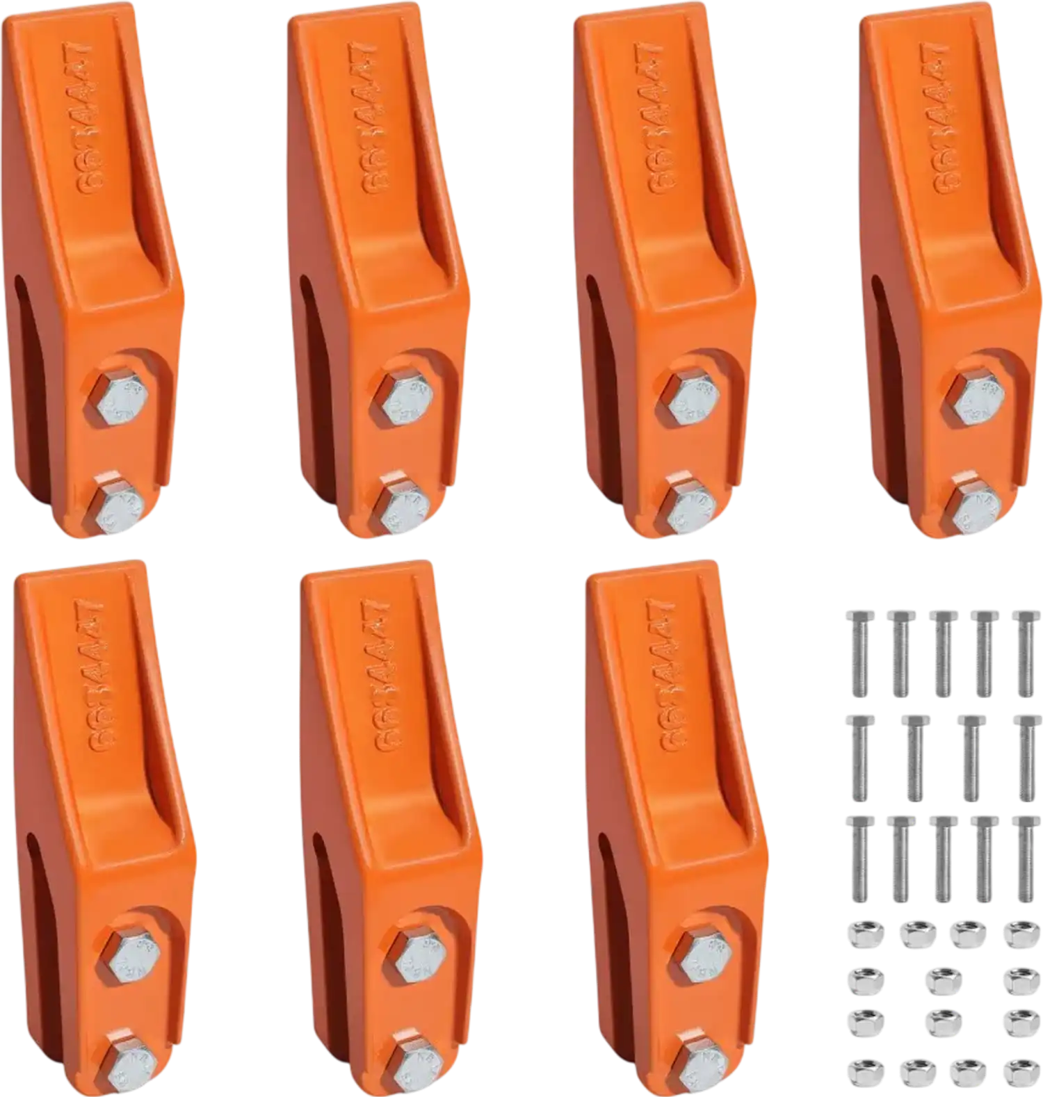 Vevor Excavator Bucket Teeth Heavy-Duty 7-Pack Replacement Set for 5/8
