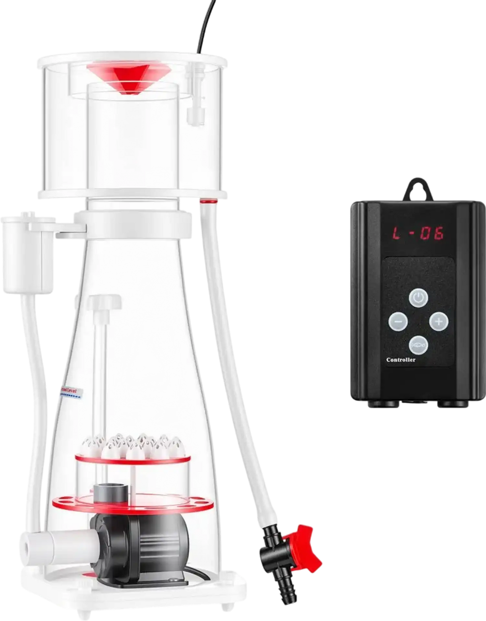 VEVOR Protein Skimmer for 132-264 Gal Saltwater Aquariums In Sump with Pump, Protein Skimmer with DC Pinwheel Pump, Adjustable Control, for 132-264 Gal Saltwater Aquarium & Reef Tank, In Sump Use Only
