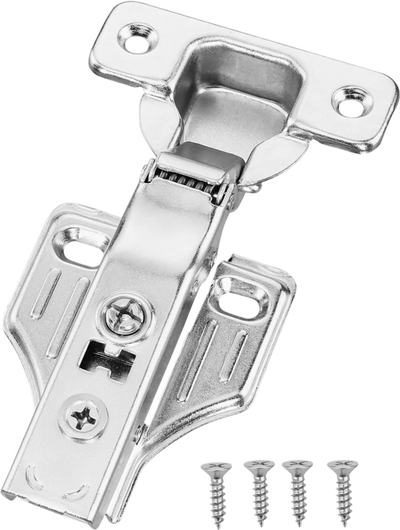 VEVOR Cabinet Hinges, 40 Packs Full Overlay Kitchen Cabinet Door Hinges, 100 Degree Opening Angel Soft Close Concealed Cupboard Hinges for Framed + Frameless Cabinet Type, with Mounting Screws