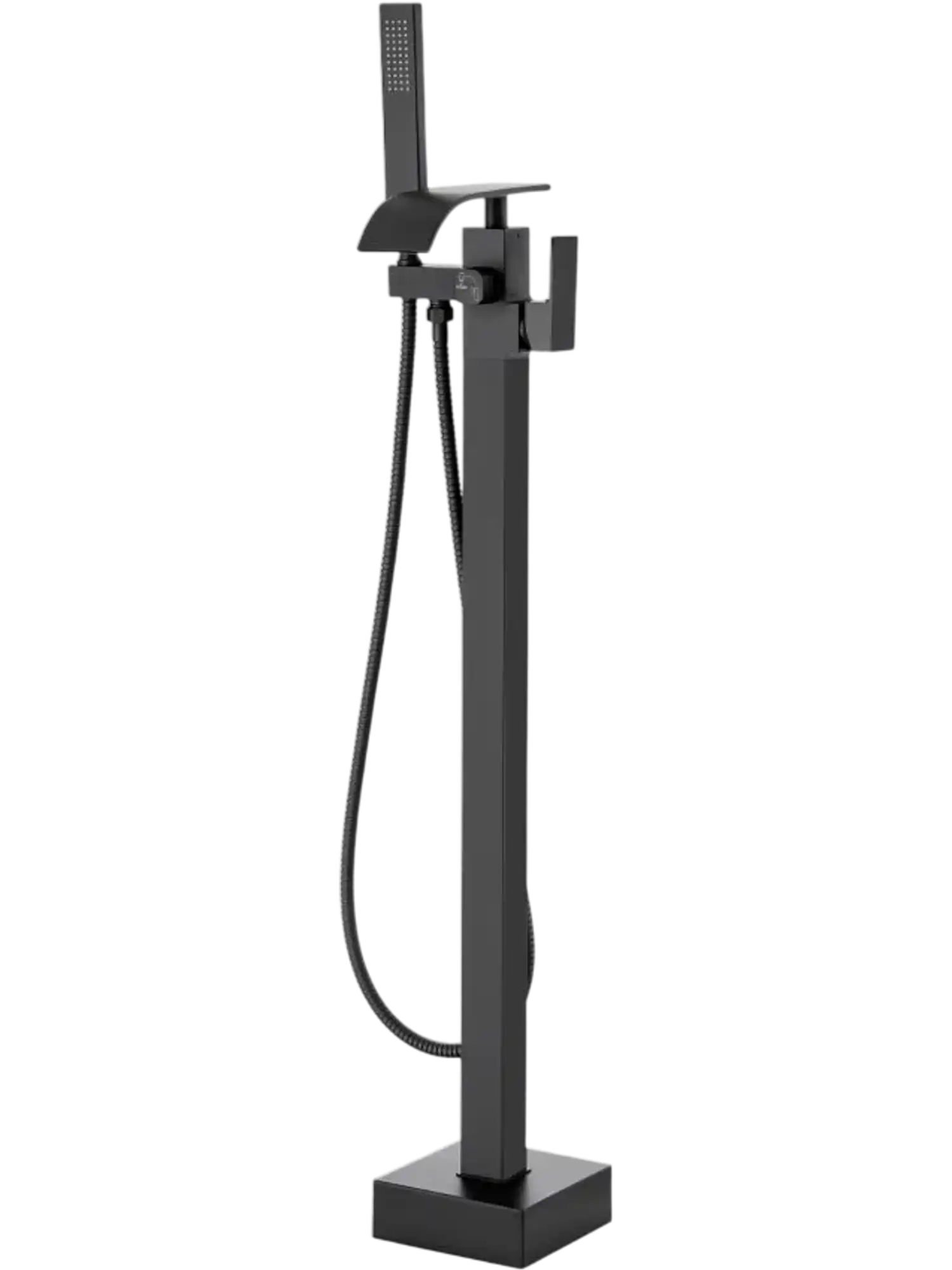 Vevor Freestanding Bathtub Faucet Floor Mount Tub Filler Matte Black New