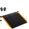 VEVOR Threshold Ramp for Doorways, 26.4 x 31.9 in, Platform Aluminum Wheelchair Ramp with Adjustable Height, Non-Slip Door Threshold Ramps, 400 lbs Load Capacity, for Home Steps, Wheelchairs, Walkers