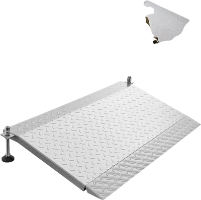 Vevor Threshold Ramp Adjustable Height Aluminum Doorway Wheelchair Ram ...