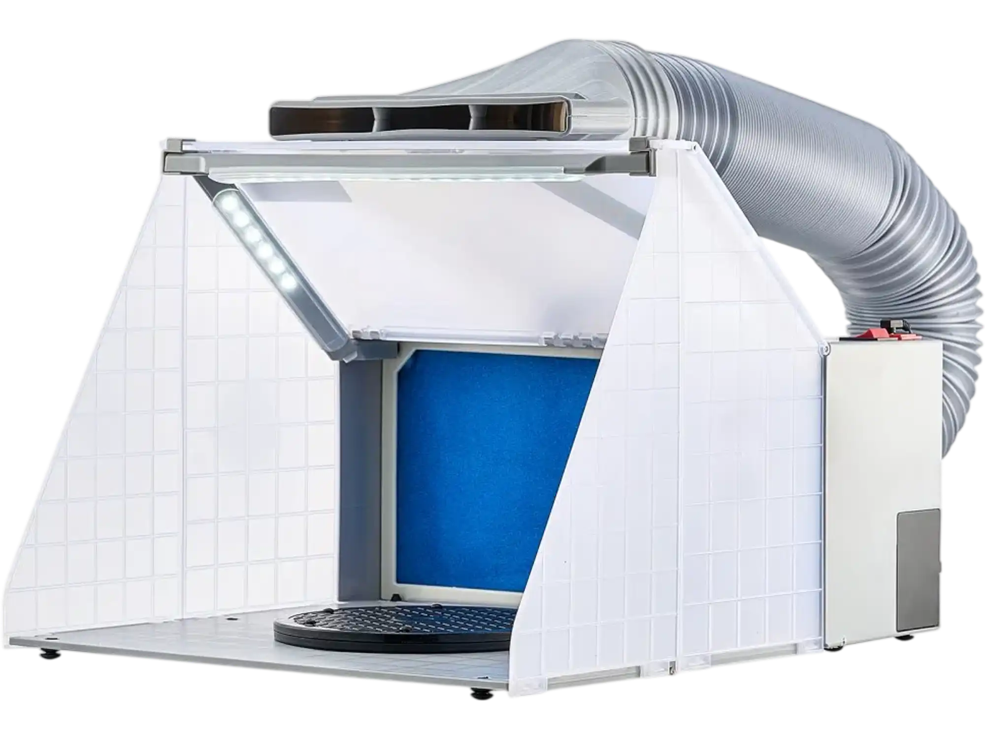 Vevor Airbrush Spray Booth Portable Hobby Paint Booth with LED Lights and Exhaust Fan New