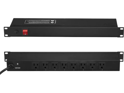 VEVOR 1U PDU, 8 Outlets, Rack Mount Power Strip Fits Standard 19