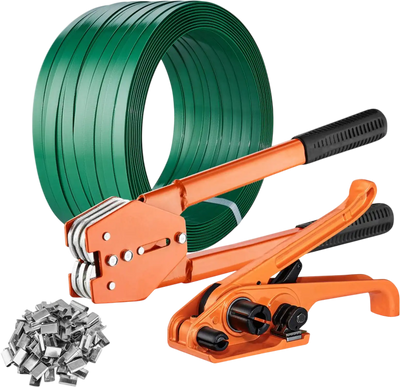 Vevor Strapping Kit PET Banding Tensioner and Sealer Set 1000' New