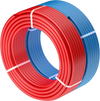 VEVOR PEX Pipe 1/2 Inch, 2 x 100 Feet Length PEX-A Flexible Pipe Tubing for Potable Water, Pex Water Lines for Hot/Cold Water & Easily Restore, Plumbing Applications with Free Cutter, Blue & Red
