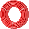 VEVOR PEX Pipe 3/4 Inch, 100 Feet Length PEX-B Flexible Pipe Tubing for Potable Water, Pex Water Lines for Hot/Cold Water & Easily Restore, Plumbing Applications with Free Cutter & Clamps ,Red