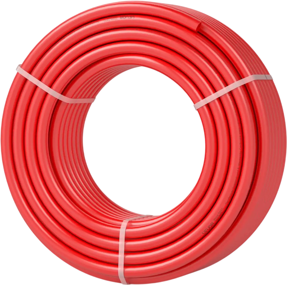 VEVOR PEX Pipe 3/4 Inch, 100 Feet Length PEX-B Flexible Pipe Tubing for Potable Water, Pex Water Lines for Hot/Cold Water & Easily Restore, Plumbing Applications with Free Cutter & Clamps ,Red