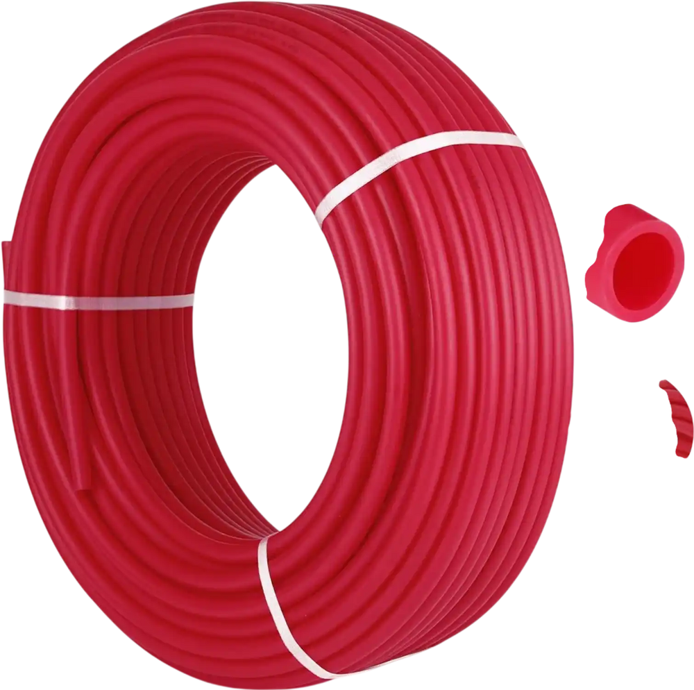 VEVOR 3/4" X 300Ft PEX Tubing Pex-B Red Hydronic Radiant Floor Heat Heating System Pex Pipe Pex Tube (3/4" , 300Ft/Red)