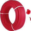 VEVOR Oxygen Barrier PEX Tubing - 1/2 Inch X 500 Feet Tube Coil - EVOH PEX-B Pipe for Residential Commercial Radiant Floor Heating Pex Pipe (1/2" O2-Barrier, 500Ft/Red)