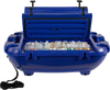 VEVOR Floating Cooler, 40 QT Floating Ice Chest with Dry Storage & Tow Rope, Premium LLDPE Amphibious Drink Cooler for Water & Land, Smooth Stable Cruiser on Lake, River, Pool, Beach, Kayak, Deep Blue