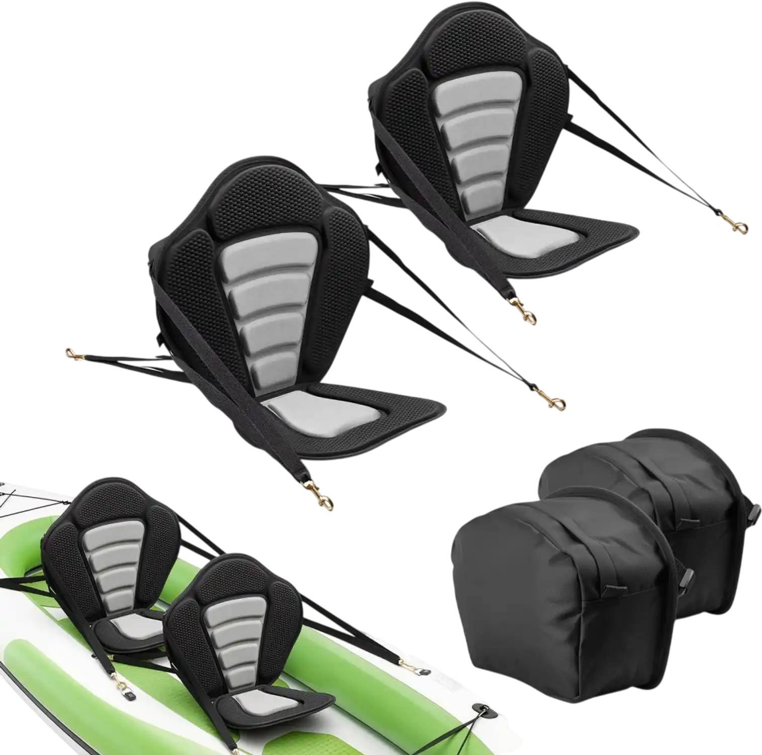 Vevor Kayak Seat 2-Pack Universal Paddle Board Seat with Back Support New