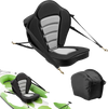 VEVOR Kayak Seat, 1 Pack 2.6" Thick, Universal Paddle Board Seat with Back Support, Sit-on-Top Soft Padded Cushion with Storage Bag & Adjustable Straps for SUP, Canoe, Fishing Boat, Inflatable Kayak