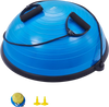 VEVOR Half Exercise Ball Trainer, 23 inch Balance Ball Trainer, 660lbs Capacity Stability Ball, Yoga Ball with Resistance Bands & Foot Pump, Strength Fitness Ball for Home Gym, Full Body Workout, Blue