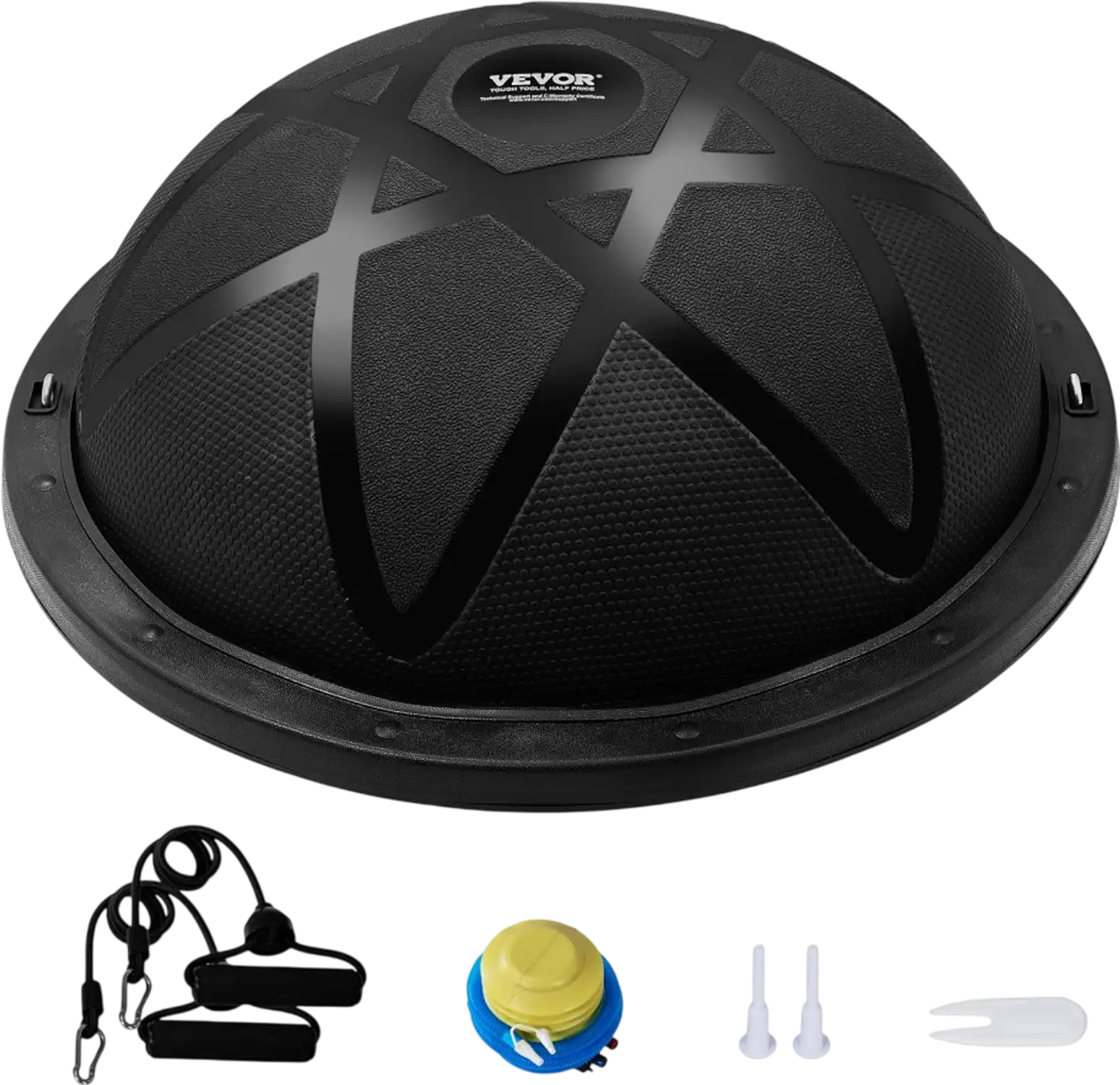 Vevor Balance Trainer Ball Half Exercise Ball with Resistance Bands and Pump 23