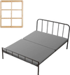 VEVOR Full Size Bunkie Board, 1.5 in Bed Board Slats with 200D Oxford Cloth, Wooden Mattress Support for Full Size Bed, Easy Assembly Support under Mattress, 2 Piece, Gray