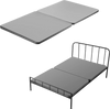 VEVOR Twin Size Bunkie Board, 1.5 in Bed Board Slats with 200D Oxford Cloth, Wooden Mattress Support for Twin Size Bed, Easy Assembly Support under Mattress, 2 Piece, Gray