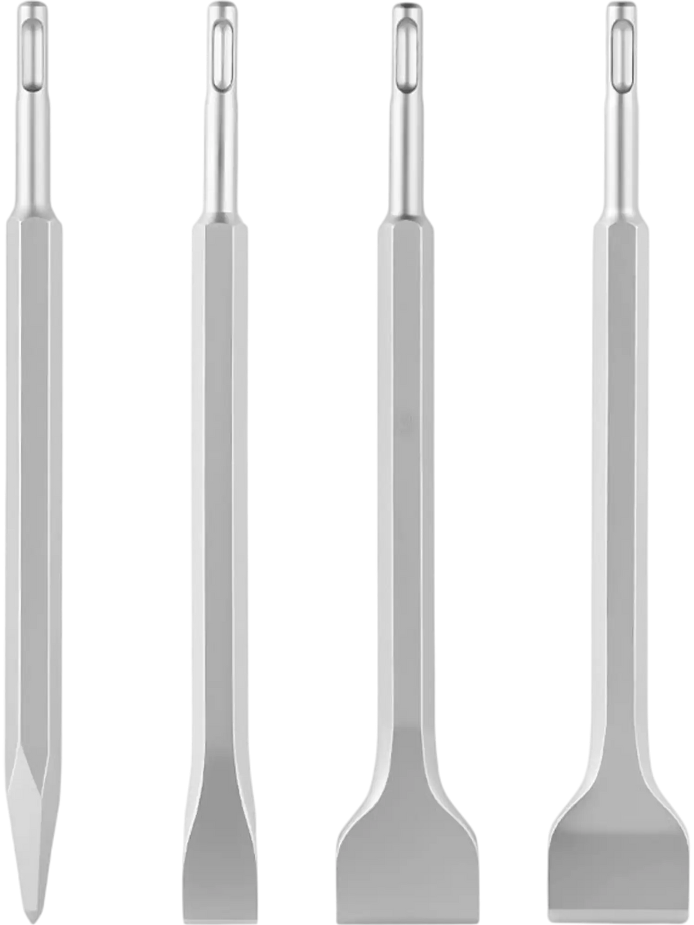 Vevor Chisel Set SDS Plus 4-Piece Rotary Hammer Drill Attachments New ...
