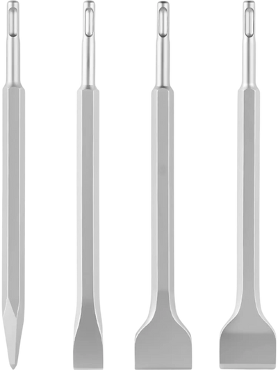 Vevor Chisel Set SDS Plus 4-Piece Rotary Hammer Drill Attachments New