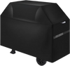 VEVOR Grill Cover, 48 inch BBQ Covers for Outdoor Grills, Waterproof, Fade Resistant, Weather Resistant Heavy Duty 600D Polyester, Easy On/Off, with Hook-and-Loop Straps, Black
