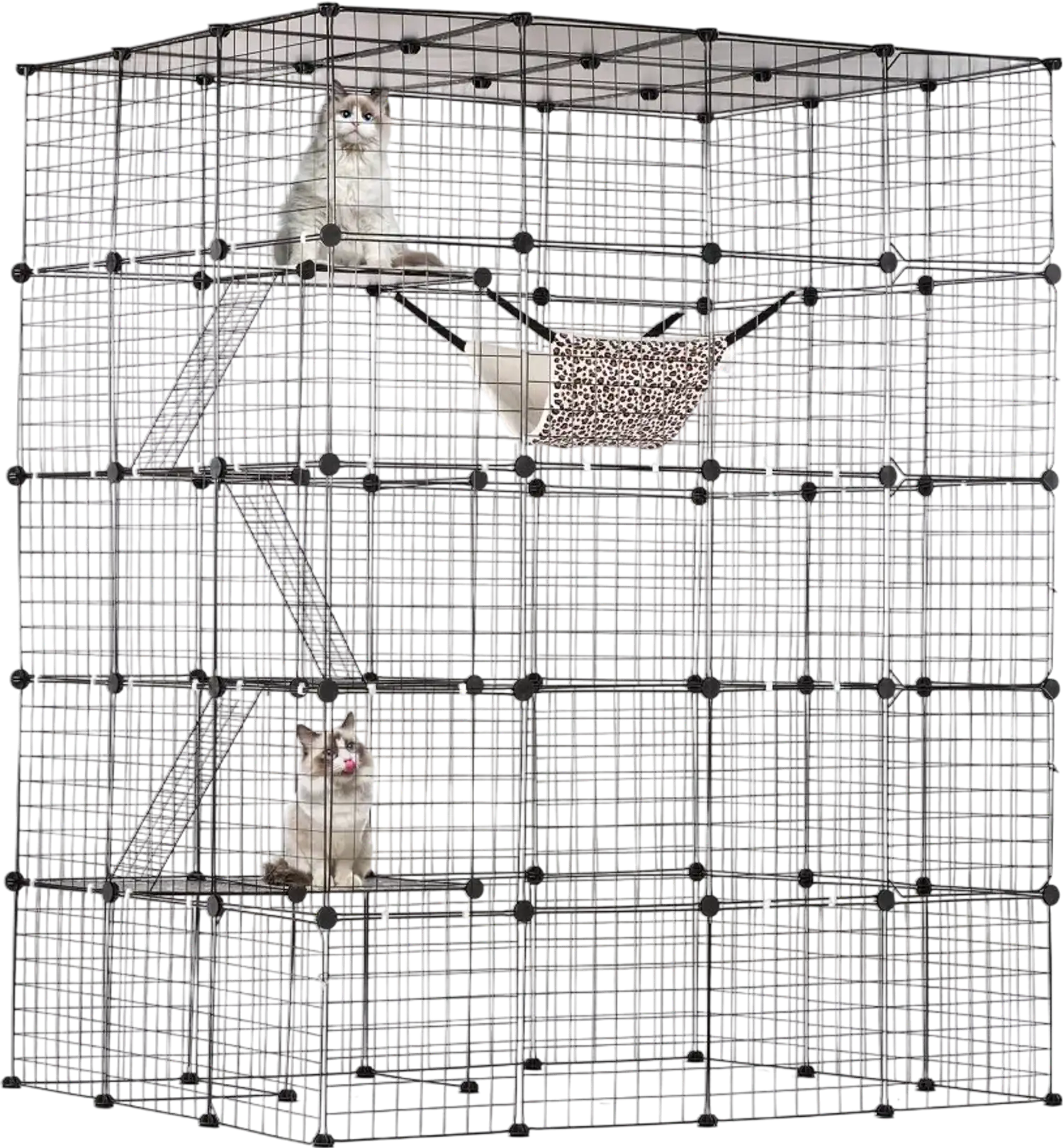 Vevor Cat Cage Large 4-Tier 56 x 41 x 69