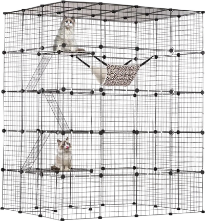 Vevor Cat Cage Large 4-Tier 56 x 41 x 69