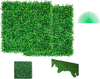 VEVOR 12PCS 10x10 inch Artificial Boxwood Panels, Boxwood Hedge Wall Mat,Artificial Grass Backdrop Wall, Privacy Hedge Screen UV Protected for Outdoor Indoor Garden Fence Backyard