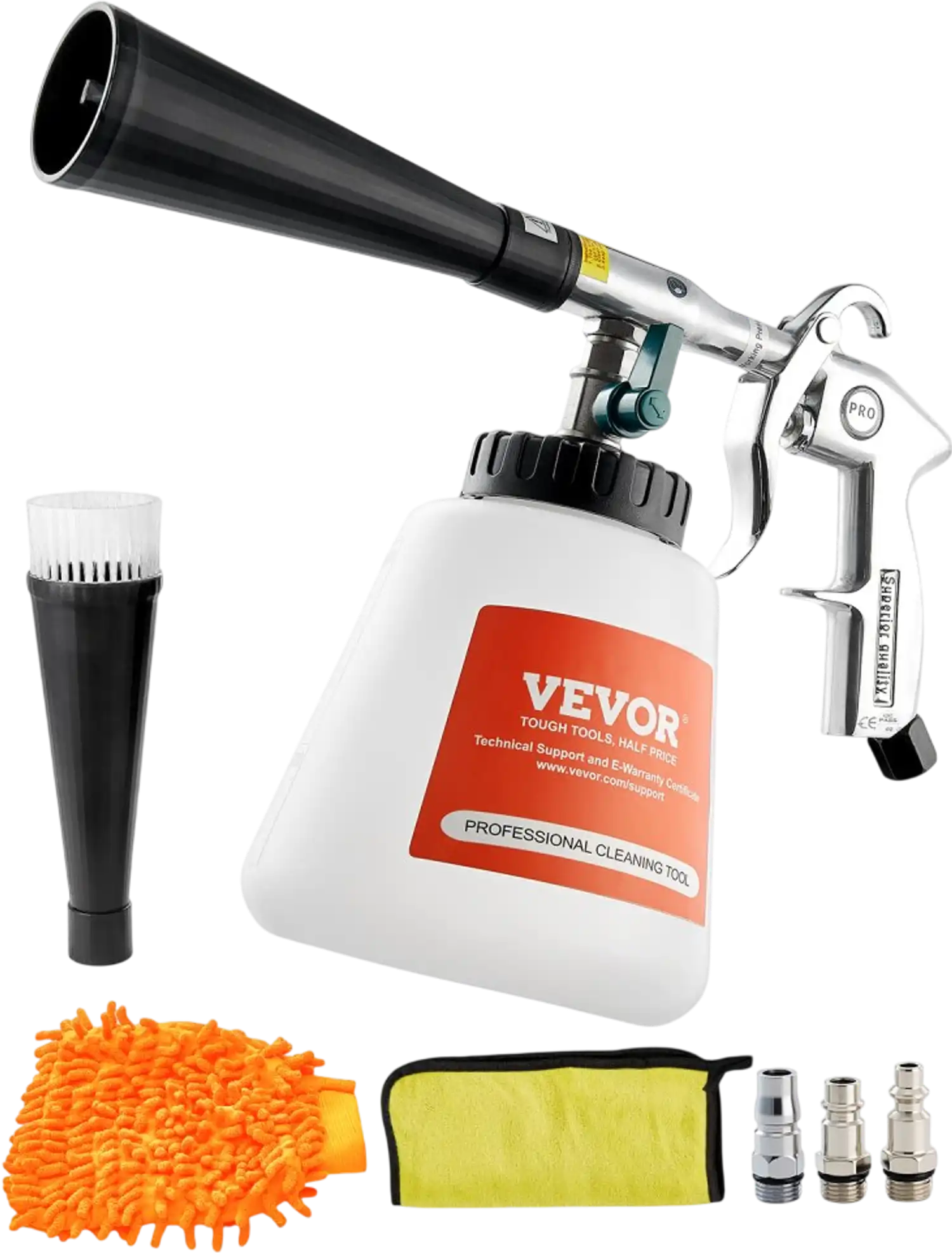 Vevor Car Cleaning Gun High-Pressure Air Blow Gun with 1L Bottle New